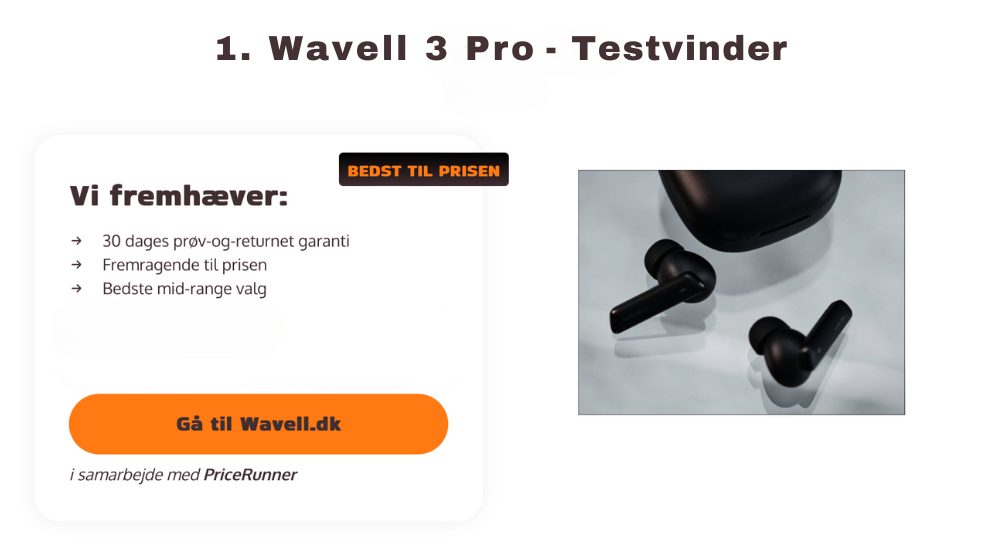 Wavell høretelefoner udmærker sig i tests